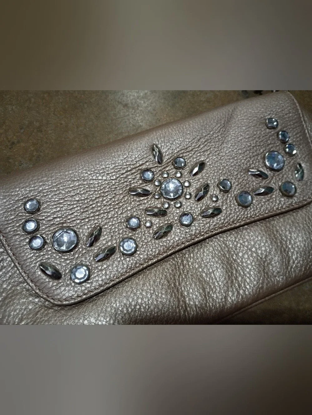 The Sak Pink Label Clutch with Jewel Accents